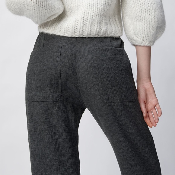 ZARA TEXTURED TROUSERS - Picture 6 of 9